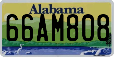 AL license plate 66AM808