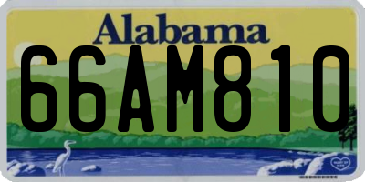 AL license plate 66AM810