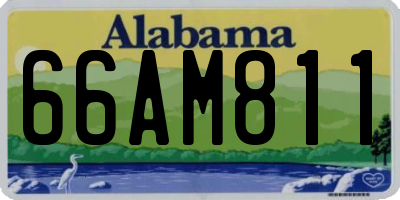 AL license plate 66AM811
