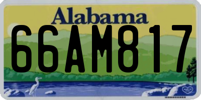 AL license plate 66AM817