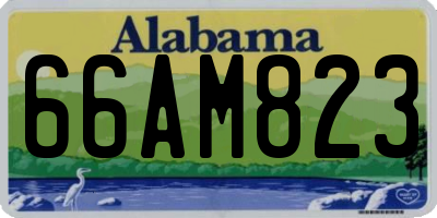 AL license plate 66AM823