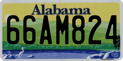AL license plate 66AM824
