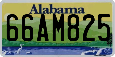 AL license plate 66AM825