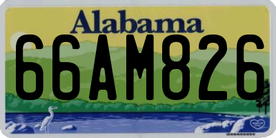 AL license plate 66AM826