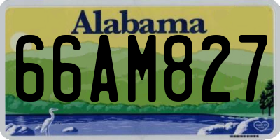 AL license plate 66AM827