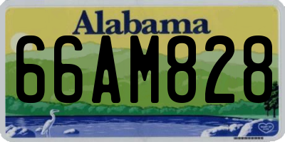 AL license plate 66AM828