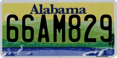 AL license plate 66AM829