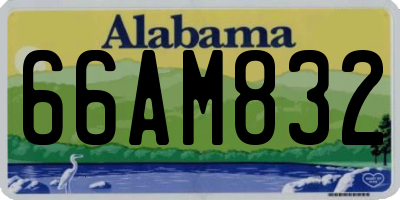 AL license plate 66AM832