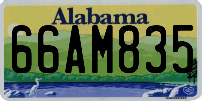 AL license plate 66AM835