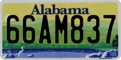 AL license plate 66AM837