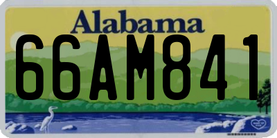 AL license plate 66AM841