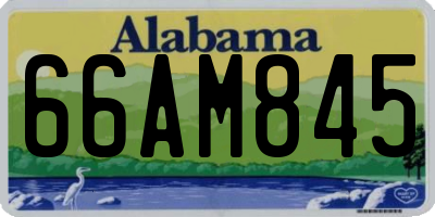 AL license plate 66AM845