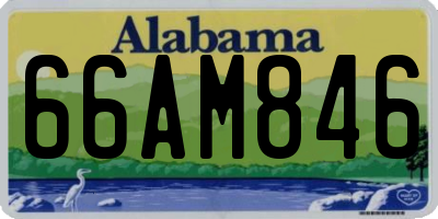 AL license plate 66AM846