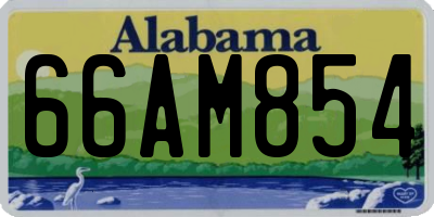 AL license plate 66AM854