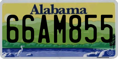 AL license plate 66AM855