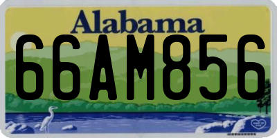 AL license plate 66AM856