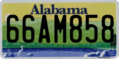 AL license plate 66AM858