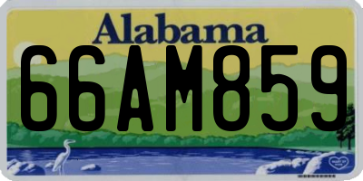 AL license plate 66AM859