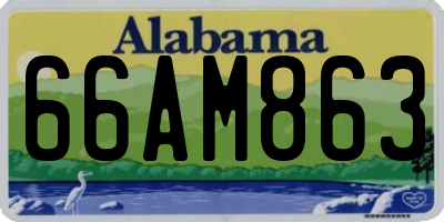 AL license plate 66AM863