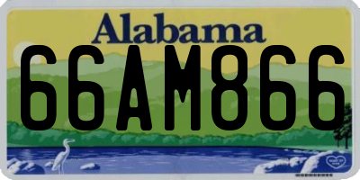 AL license plate 66AM866