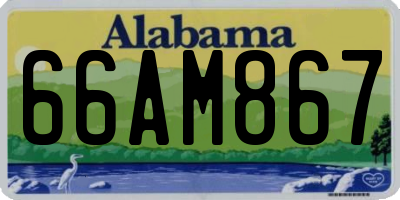 AL license plate 66AM867