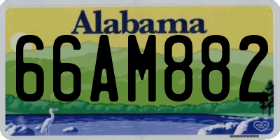 AL license plate 66AM882