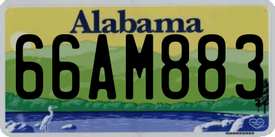 AL license plate 66AM883