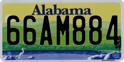 AL license plate 66AM884