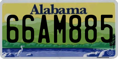 AL license plate 66AM885