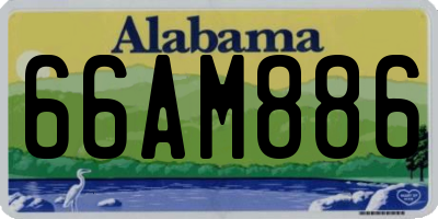AL license plate 66AM886