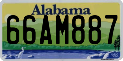 AL license plate 66AM887