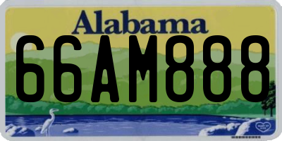 AL license plate 66AM888
