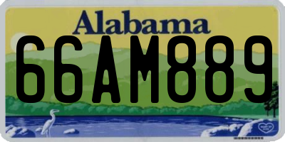 AL license plate 66AM889