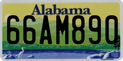 AL license plate 66AM890