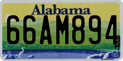 AL license plate 66AM894