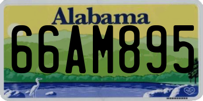 AL license plate 66AM895