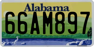 AL license plate 66AM897