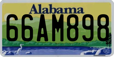 AL license plate 66AM898