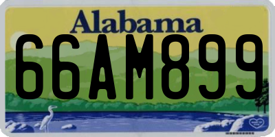 AL license plate 66AM899