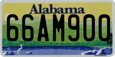 AL license plate 66AM900