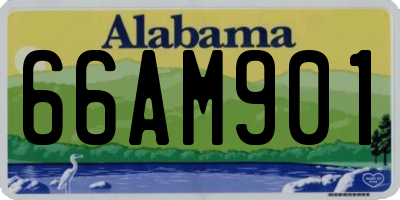 AL license plate 66AM901