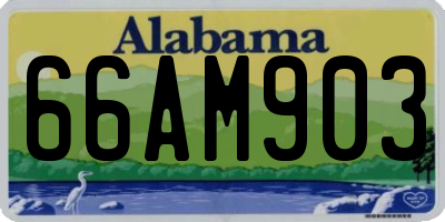 AL license plate 66AM903