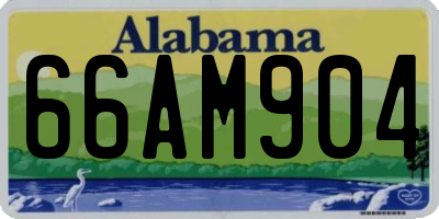 AL license plate 66AM904