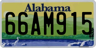 AL license plate 66AM915