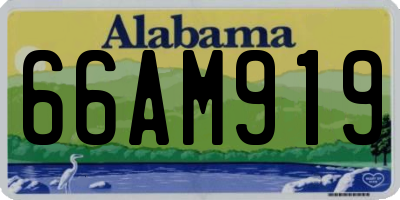AL license plate 66AM919