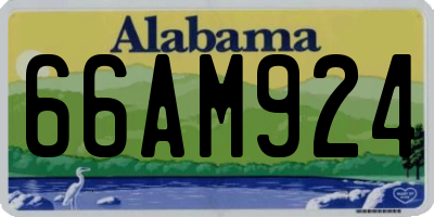 AL license plate 66AM924