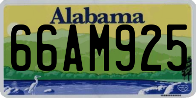 AL license plate 66AM925