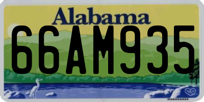 AL license plate 66AM935