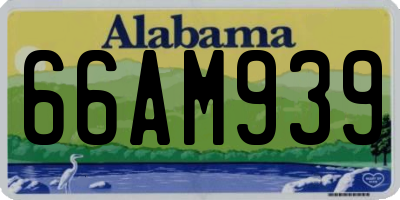 AL license plate 66AM939