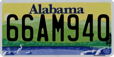 AL license plate 66AM940